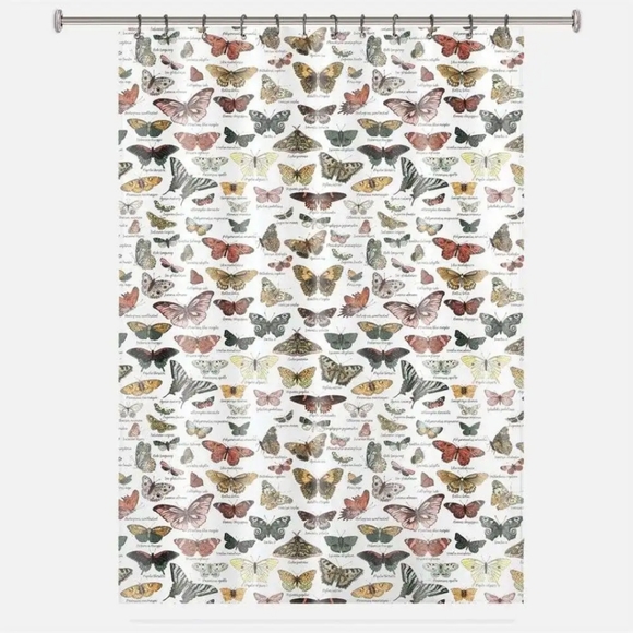 🦋 Rideau de douche papillon / Shower curtain butterfly Linen Chest - Picture 2 of 2